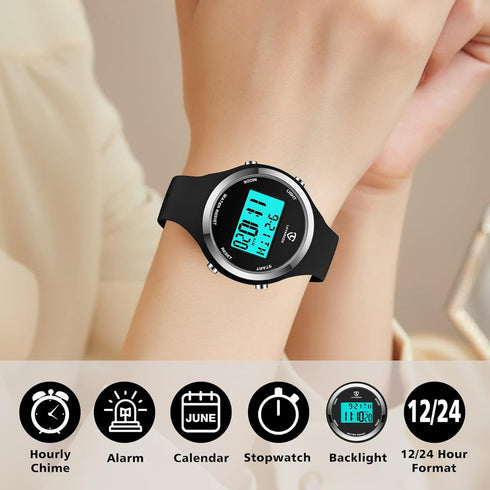 L LAVAREDO Watches for Women 3ATM Waterproof Outdoor Digital Sport Watches Stopwatch Wrist Watch with Alarm Clock, Gifts for Women/Girls...