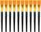 10pcs Flat Paint Brushes 1 Inch Wide, Watercolor Acrylic Paint Brush Bulk Synthetic Nylon Oil Painting Brushes for Artists Professional Amateurs G...