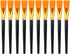10pcs Flat Paint Brushes 1 Inch Wide, Watercolor Acrylic Paint Brush Bulk Synthetic Nylon Oil Painting Brushes for Artists Professional Amateurs G...