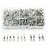 260Pcs 26values Connector Pins Terminal Automotive Car Electrical 1/1.5/1.8/2.2/2.8/3.5mm Wire Removal Non-Insulated Plug Male & Female Crimp...