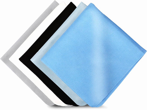 Extra Large Microfiber Cleaning Cloths Glasses Cleaning Cloth 12 x 12 Inch for Eyeglasses Lens Glasses Reusable Eyeglass Cleaner Cloths(Color B)...