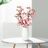 LIUCOGXI 4 Pcs Artificial Flower Plum Blossom Branch Real Touch Artificial Cherry Blossom Flower Short Stem for Table Wedding Bouquet Home Decor...