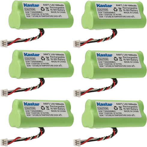 Kastar 6-PACK AAA 3.6V 1000mAh Ni-MH Rechargeable Battery Replacement for Zebra/Motorola Symbol 82-67705-01 Symbol LS-4278 LS4278-M BTRY-LS42RAAOE...