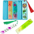 Szecl Bookmark Mold with Tassels, Rectangle Bookmark Silicone Mold for Epoxy Resin Casting 3.90 inch Resin Bookmark Mold Kit with 10 Pcs Colorful ...