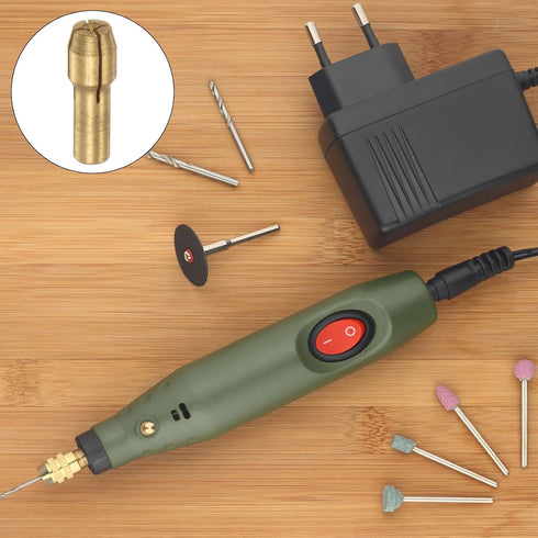 10pcs Brass Collet 0.5-3.2mm Brass Drill Chucks Mini Electric Grinder Quick Change Drill Chuck Bit Sets for Rotary Tools, 4.8mm Shank Diameter...