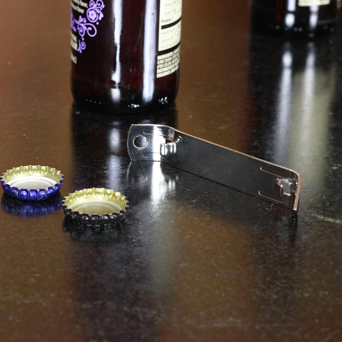 Chef Craft Select Durable Plated Iron Bottle Opener, 4.5 inches in length 2 piece set, Gray...