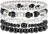 DIVINA VITAE 5 Pcs Beaded Stretch Bracelets Stackable Bracelets Crystal Bead Bracelet Boho Beaded Bracelets Stretch Layering Crystal Stone Beaded ...