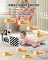 Newborn Toys, High Contrast Baby Books with Teether, Black and White Baby Toys, Montessori toys 0-6-12 Months Brain Development, Sensory Learning ...