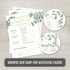 Baby Predictions and Advice Cards - Set of 50 Double-Sided Baby Prediction Cards for Baby Shower Games Greenery Watercolor Design Baby Shower Pred...