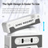 Case Cover Compatible with AirPods Pro Case 2023/2022/2019, Case with Cleaner Kit Lanyard, Cassette Tape Design Soft Silicone Cover, Shock-Absorbi...