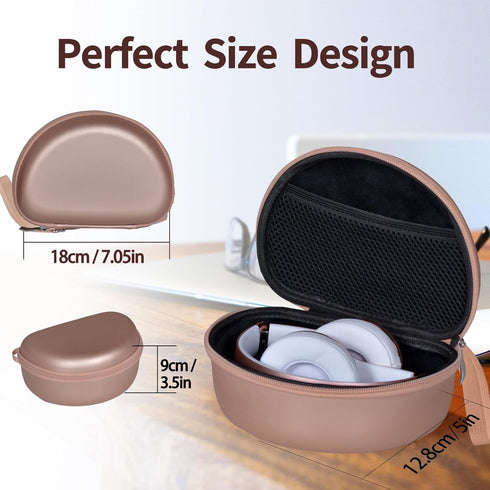 Hard Shell Travel Case Compatible with Beats Studio Pro/Beats Studio3/ Beats Solo 3 2 Bluetooth On-Ear Headphones (Gold)......