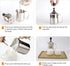 Manual Stainless Steel Whipped Cream Dispenser - Handheld DIY Whipper Maker - Perfect for Gift, With Lid...