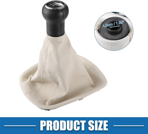 5 Speed Manual Transmission Shift Knob Gear Shifter for Volkswagen Passat B5 Ab 1996-2000 Plastic Black Beige...