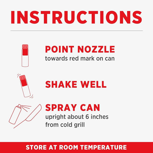 Pam No-Stick Cooking Spray - Grill - For High Temperature - Net Wt. 5 OZ (141 g) Each - Pack of 2...