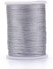 Pandahall 76.5 Yards Jewelry Polyester Cord LightGrey Beading String with Metallic Cord 1mm Chinese Knotting Cord Macrame Thread for Bracelet Jewe...