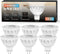 MR16 LED Bulb Dimmable 6 Pack,50W Halogen Replacement, 2700K Warm White GU5.3 Bi-Pin Base,40-Degree Narrow Beam Angle,5W 12V AC DC Indoor Outdoor ...