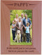 CustomGiftsNow Pappy - to The World You're one Person but to us You are The World - Engraved Wood Picture Frame (4x6 Vertical)...