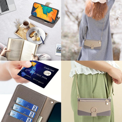 Asuwish Phone Case for Samsung Galaxy A20 A30 Wallet Cover with Screen Protector and Mirror PU Leather Flip Cover Ring Card Holder Crossbody Strap...