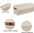 DULLEMELO 2-Pack Bathroom Baskets for Toilet, Small Storage Bins for Organizing Closets, Cabinets, Shelves, Canvas Fabric Storage Basket Bins With...