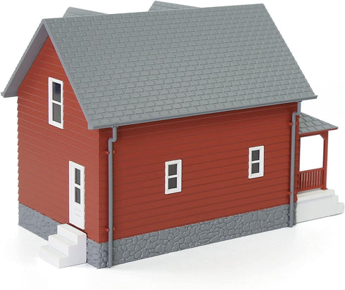 N Scale Model Building 1:160 Residential Modern House Assembled Architectural for Model Train Layout Diorama JZN01 (Red)...