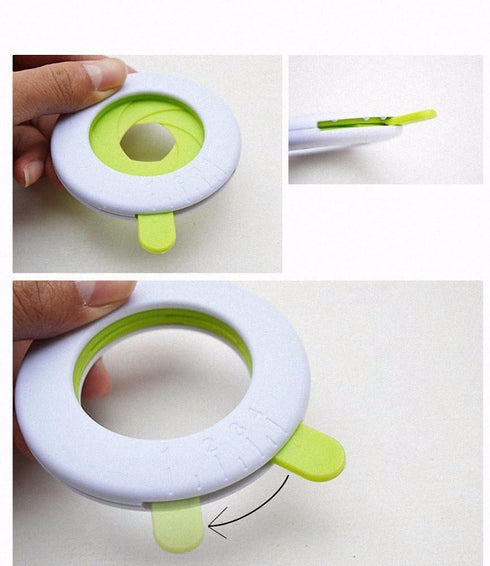 BeeSpring Spaghetti Measuring Tool?Noodle Selector?Pasta Measurer Tool? Noodles Component Selector Quantitative Adjusting Disk?Spaghetti Measurer ...