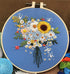 Abillyn Embroidery Starter Kit Sunflower and Daisy Flowers Stamped with Printed Pattern Cross Stitch Embroidery Kits (Flowers)......