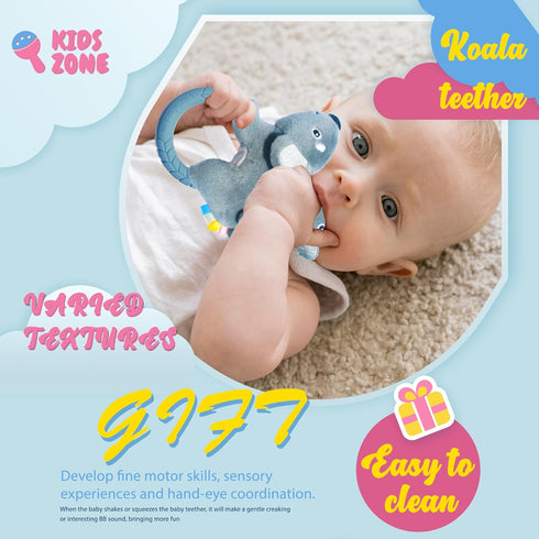 Soft Plush Baby Rattle for Babies 3-12 Months | Hand Rattles | Developmental Toys for Newborns...