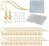 Earring Hooks for Jewelry Making - 120 pcs/60 Pairs Hypoallergenic 14K Gold Ear Wires Fish Hooks for Jewelry Making, Jewelry findings Parts with 1...