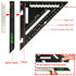 Beslands 7 inch Rafter Square with Level, Aluminum Metal Triangle Ruler Carpenter Square Woodworking Layout Tool Aluminum Triangle Tool Stainless ...