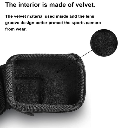 Mini Storage Bag Case for Insta360 Ace/Ace Pro Degree Action Camera, Bottom Opening Design Connectable to Selfie Stick Tripod?Small Carring Case A...