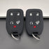 TANDRIVE 2PCS Silicone Smart Key Fob Case Cover for 2023 2022 2021 2020 2019 Chevy Silverado and GMC Sierra 1500 2500HD 3500HD, Remote Protector A...