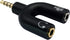 3.5mm Headphone Y Splitter Adapter Gold Plated 4 Pole 3.5mm Male to 3.5MM Headphone+Microphone (MIC) Female Plugs Audio Stereo Converter(2-Pack)...