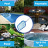 Aquatix Pro Pool Skimmer 5ft Long, 5 Section Connecting Pole with Hook Handle, for Spa, Hot Tub, Pond, Swimming Pools, Fine Mesh Bag, Hand Skimmer...