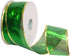 Morex Ribbon 7417.40/50 Morex Gleam 2.5" X 50 YD Wired Ribbon for Gift Wrapping, Emerald, Flower Bouquet Ribbons for Crafts, Valentines, Baby Show...
