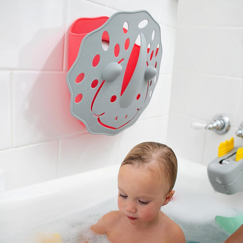 Dr. Brown’s CleanUp Dino-Scoop Baby Bath Toy Organizer & Hanging Storage with Large Capacity for Toddler Bath Toys, Dinosaur Theme, BPA Free...