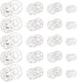 120 Sets Plastic Sew-on Snap Buttons Fasteners Buttons Invisible Sewing on Snap Buttons Round Clear Press Button Clear Snaps for Sewing Shirts Sew...