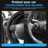 Car Steering Wheel Cover, Microfiber Breathable Ice Silk Steering Wheel Cover for Women & Men, 15 Inch Car Accessories Anti-Slip Interior Trim Whe...
