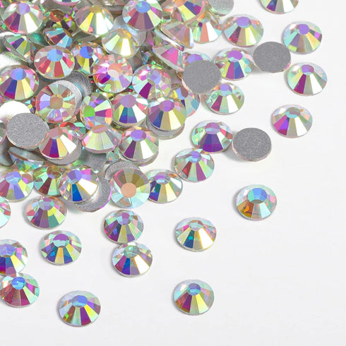beadsland 1440pcs Flat Back Crystal Rhinestones Round Gems for Nail Art and Craft Glue Fix, CrystalAB (SS12(2.9-3.0mm))...