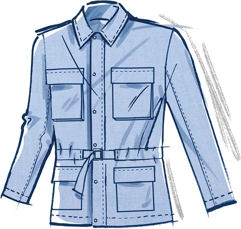 McCall's Men's Collared Jacket Sewing Pattern Kit, Design Code M8371, Sizes 34-36-38-40-42...