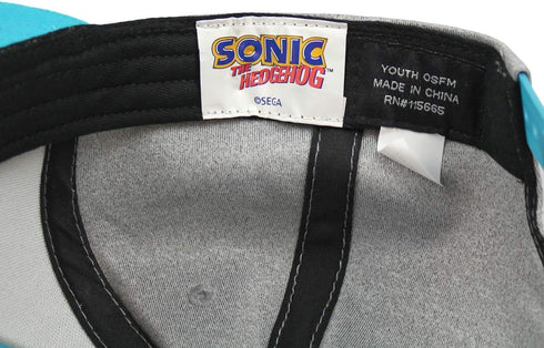 Bioworld Sonic The Hedgehog Face Snapback Youth Hat Gray...