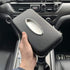 Sun Visor Tissue Holder, Zipper Napkin Holder, PU Leather Backseat Tissue Case for Car, Vehicle (Black)...