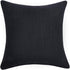 Anickal Set of 2 Black Pillow Covers Rustic Linen Decorative Square Throw Pillow Covers 20x20 Inch for Sofa Couch Decoration...