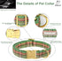 Christmas Dog Collars for Large Dog,Green Dog Collar with Safety Metal Buckle Adjustable Puppy Collars for Small Medium Dog,Boy&Girl&male&Female D...