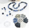 180pcs Stone Beads Jewelry Making Kit, Natural Gemstone Healing Round & Chip Beads with Tibetan Silver Spacer Beads for Bracelet kit...