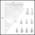 Pastry Piping Bags Set of 100 - Disposable Cake Decorating Bags - Thickened Icing Piping Bag Cake Cupcake Decorating Bags - Baking Cookie Candy Su...