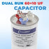 COOLWAY 60/10 uF 60+10 MFD 370V or 440V Dual Run Start ac Capacitor for ac 60 10 CBB65r CBB65b Capacitor 370 440 Volt vac Air Conditioner Capacito...