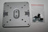 SILVER VESA PLATE MONITOR PLATE MOUNT 100X100MM FOR M8 M2 M-FLEX WITH SCREWS...
