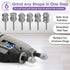 Dog Nail Grinder for Dremel - Safe and Painless Nail Trimmer Bits - 1/8" Pet Nail Grinder Wheel Work with Dremel Sanding Drums for Large Medium Sm...