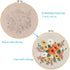 KISSBUTY Embroidery Kit with Pattern, Bamboo Hoop, Color Threads, Floral Pattern (Flowers), for Kid......