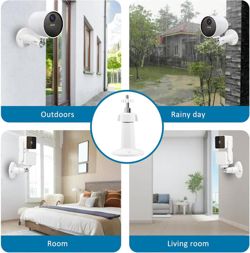 Dual Pack Wall Mount for Wyze Cam Pan V3 - All-Angle Swivel & Tilt Adjustable Bracket for Indoor & Outdoor Use.Mount Compatible with SimpliSafe Ou...